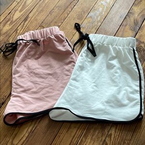 SHEIN Pink and White Short Set